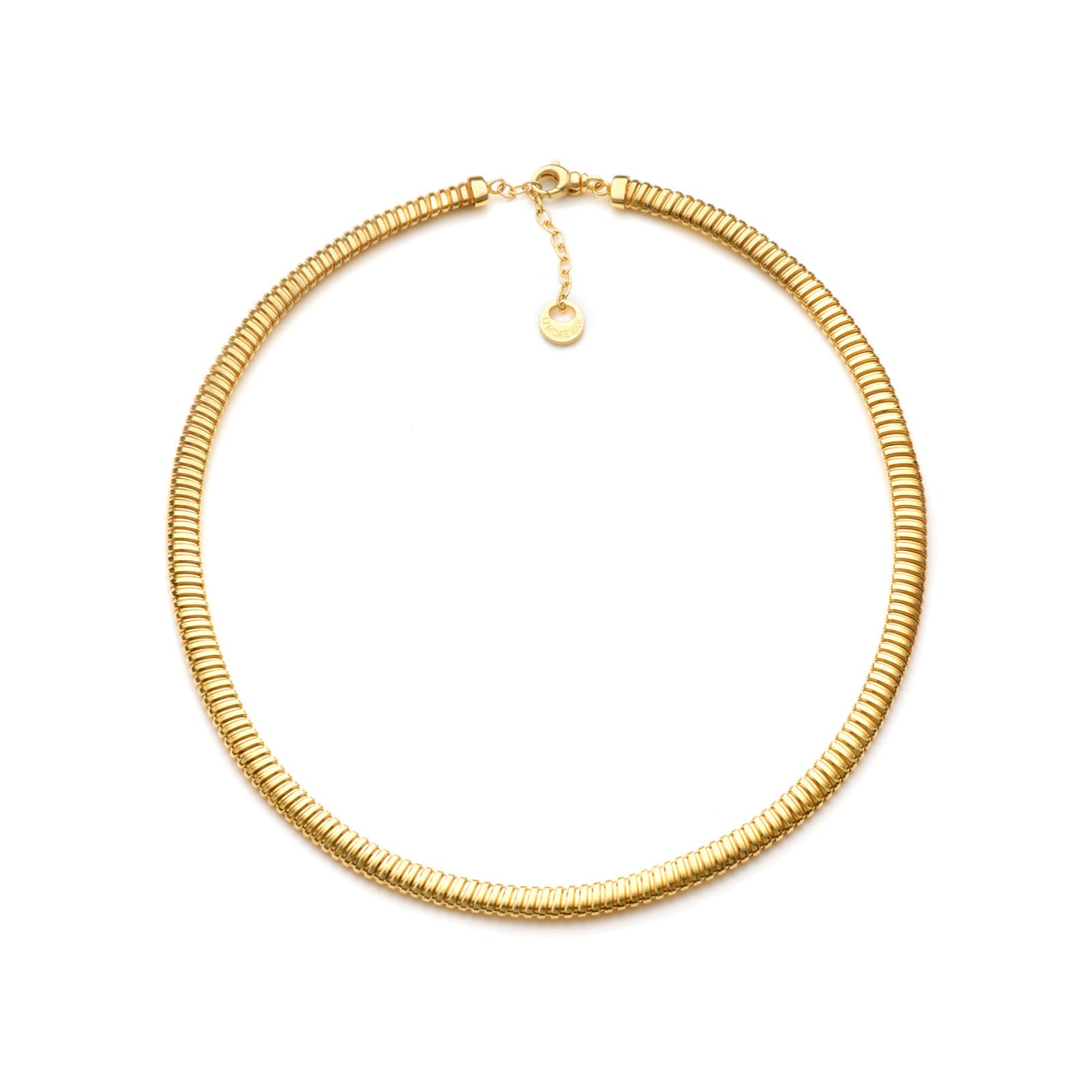 Collana catena tubogas Unoaerre in argento dorato da donna MISURA UNICA