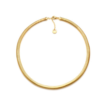 Collana catena tubogas Unoaerre in argento dorato da donna MISURA UNICA