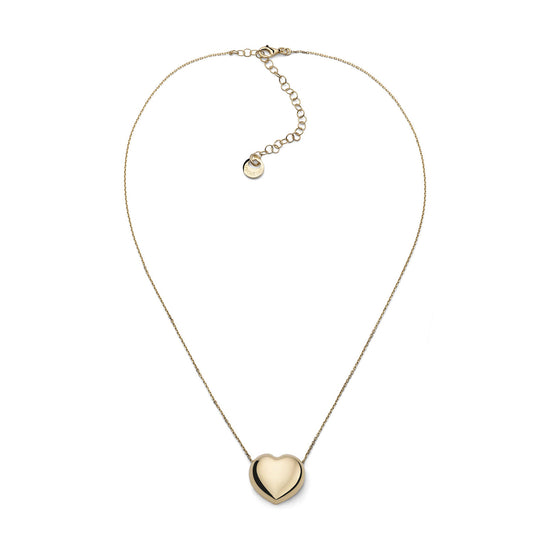 Collana girocollo donna Unoaerre argento dorato con cuore MISURA UNICA