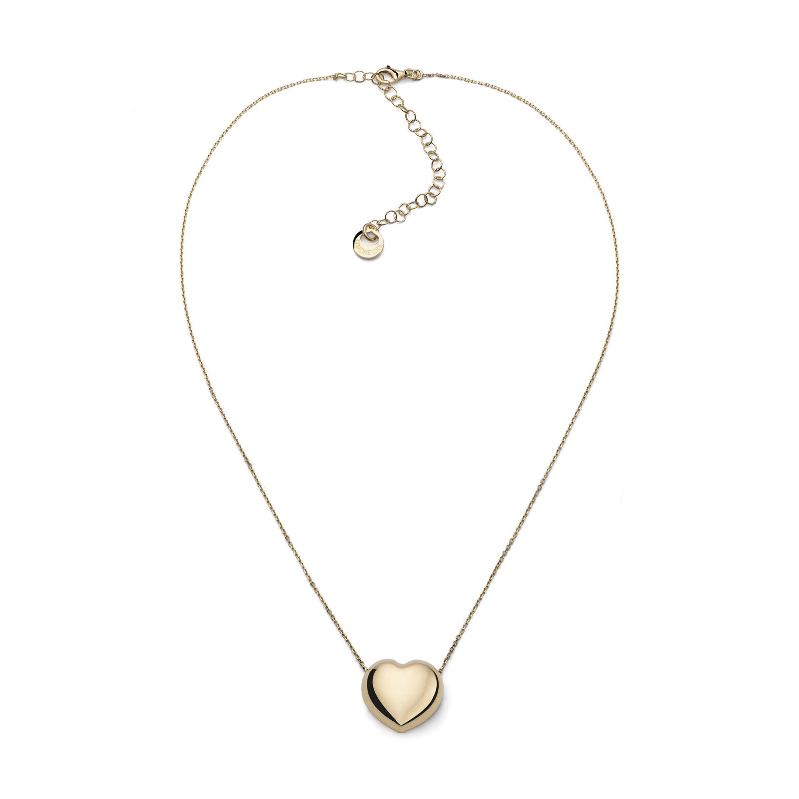 Collana girocollo donna Unoaerre argento dorato con cuore MISURA UNICA