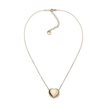 Collana girocollo donna Unoaerre argento dorato con cuore MISURA UNICA