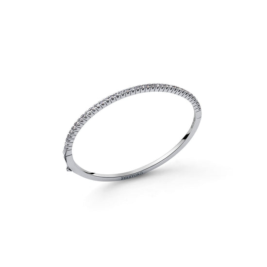 Bracciale tennis rigido Unoaerre argento e zirconi 16-17 cm Rigido