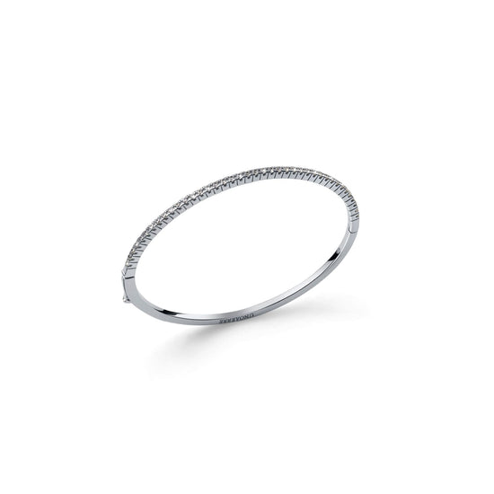 Bracciale tennis rigido Unoaerre argento e zirconi 18-19 cm Rigido
