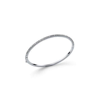 Bracciale tennis rigido Unoaerre argento e zirconi 18-19 cm Rigido