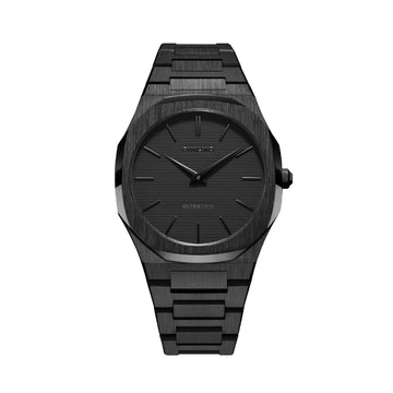 Orologio solo tempo D1 Milano Shadow uomo in acciaio pvd nero cassa 40 mm UTBJSH-1