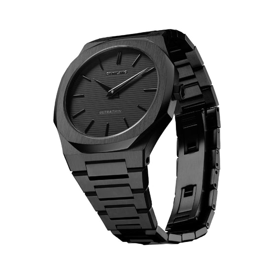 Orologio solo tempo D1 Milano Shadow uomo in acciaio pvd nero cassa 40 mm UTBJSH-2