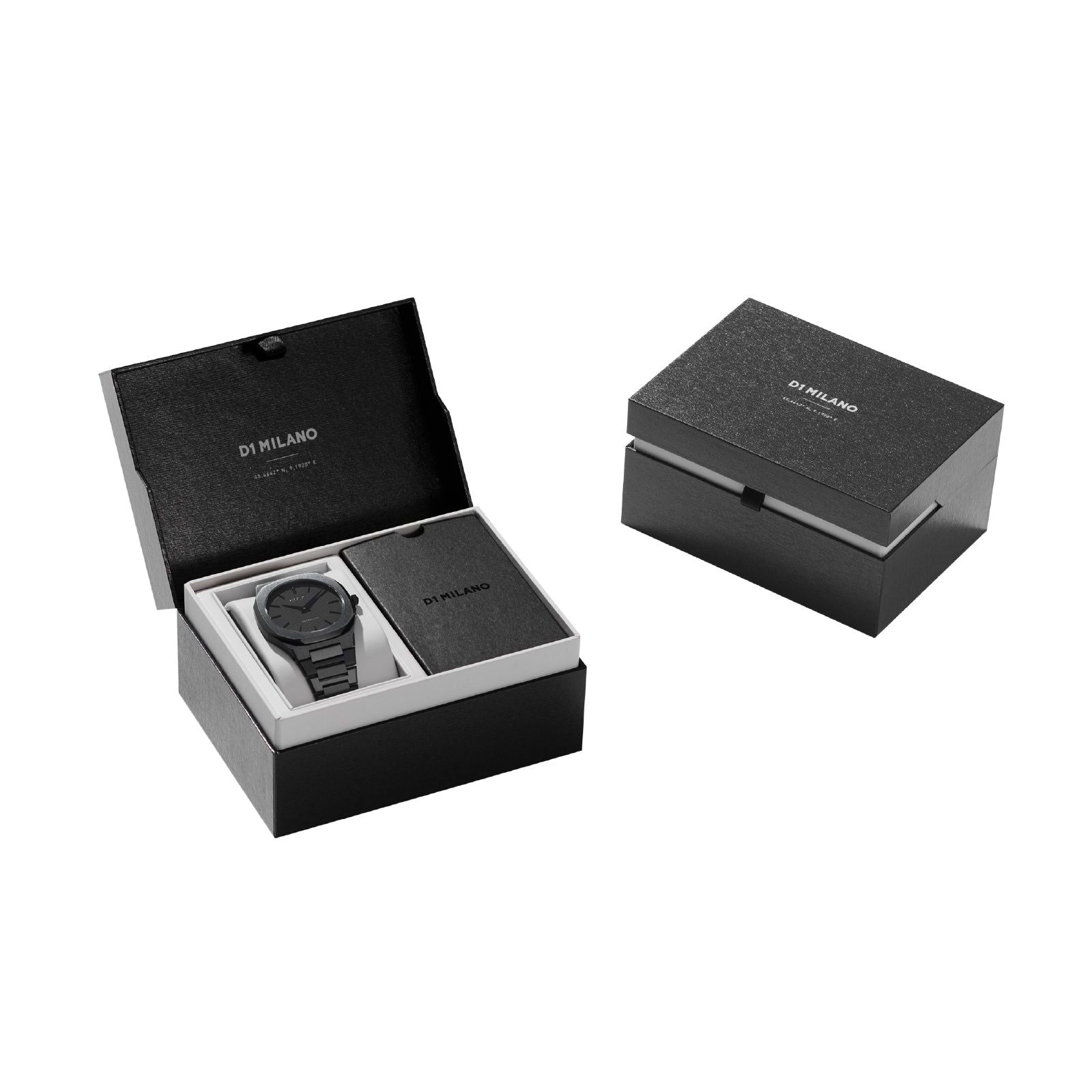 Orologio solo tempo D1 Milano Shadow uomo in acciaio pvd nero cassa 40 mm UTBJSH-5