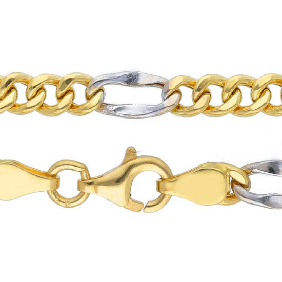 Collana uomo JOY Gioielli in oro giallo e bianco bicolor VBD100GB50-2