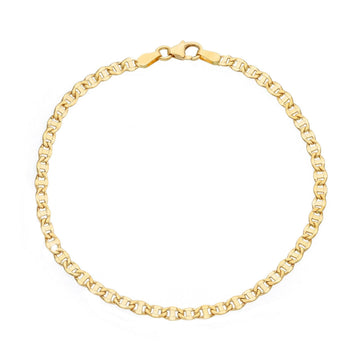 Bracciale donna JOY Gioielli in oro giallo con maglie ovali e linea VBZ080GG18-1