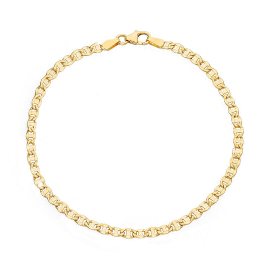 Bracciale donna JOY Gioielli in oro giallo con maglie ovali e linea VBZ080GG18-1