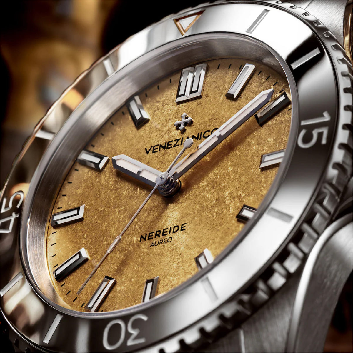 Orologio automatico Venezianico Arsenale Nereide Aureo 39mm MISURA UNICA