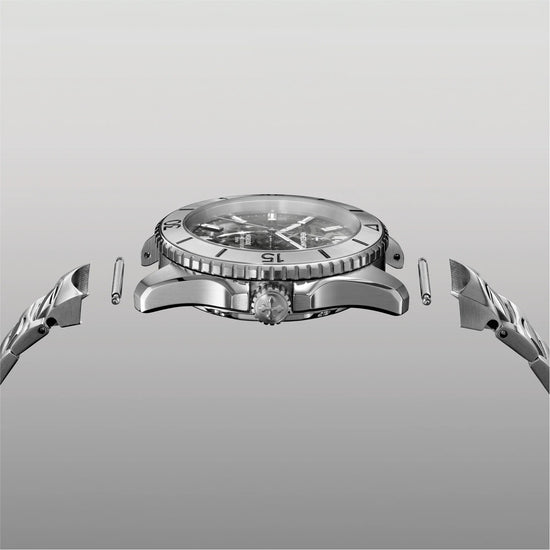Orologio automatico 42mm Venezianico acciaio scheletrato VE.3921508C