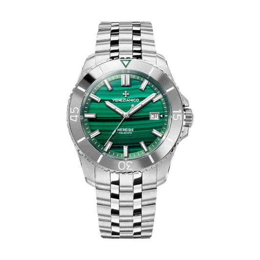Orologio automatico Venezianico Arsenale Nereide Malachite 39mm MISURA UNICA