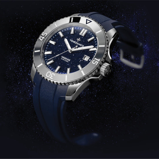 Orologio automatico 42mm Venezianico acciaio gomma blu VE.4521550