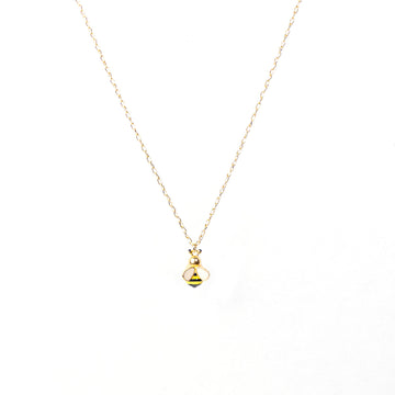 Collana Versari argento ciondolo ape smaltata giallo nero MISURA UNICA