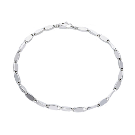 Bracciale uomo JOY Gioielli Oro in oro bianco con maglie piatte VIM144BB21-1