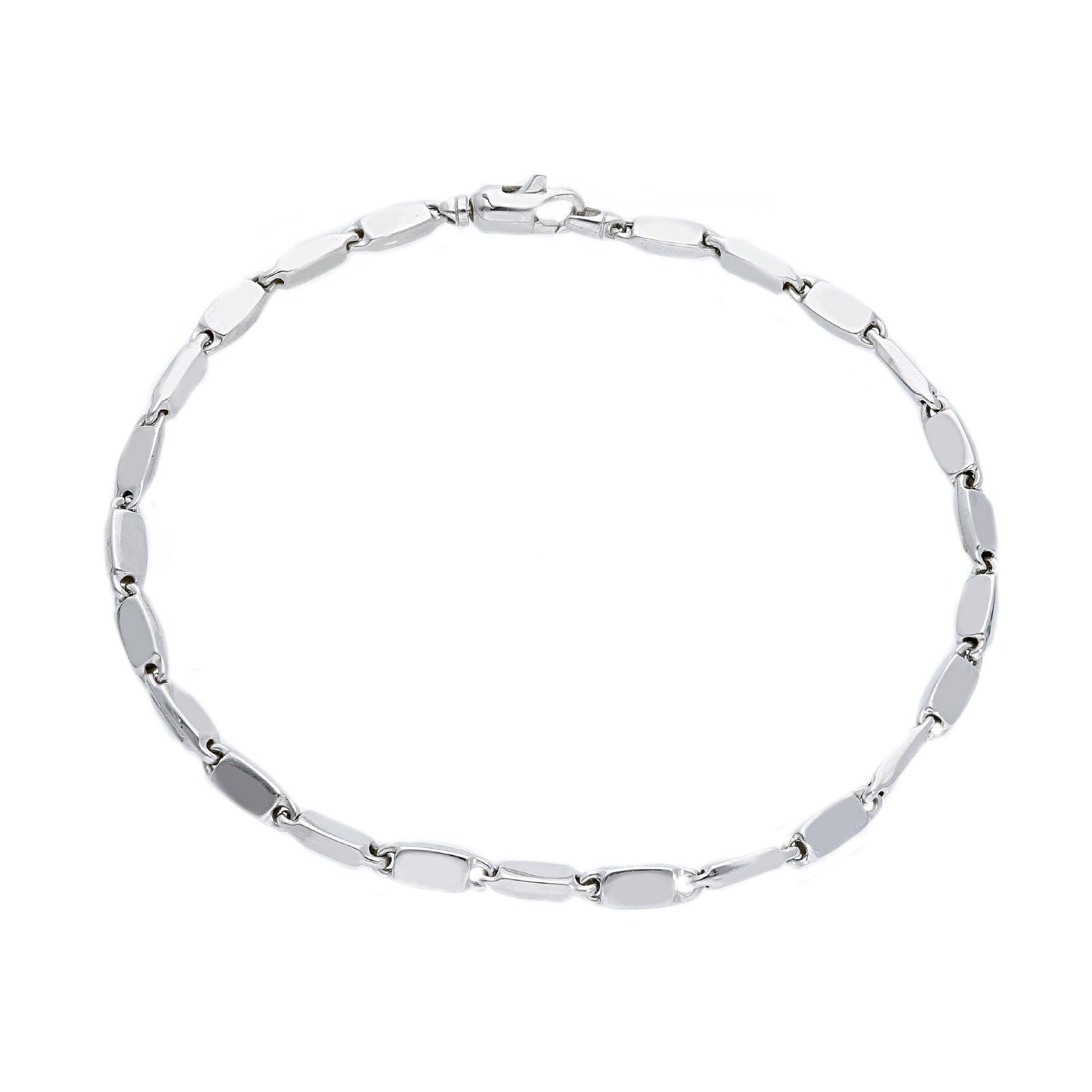 Bracciale uomo JOY Gioielli Oro in oro bianco con maglie piatte VIM144BB21-1