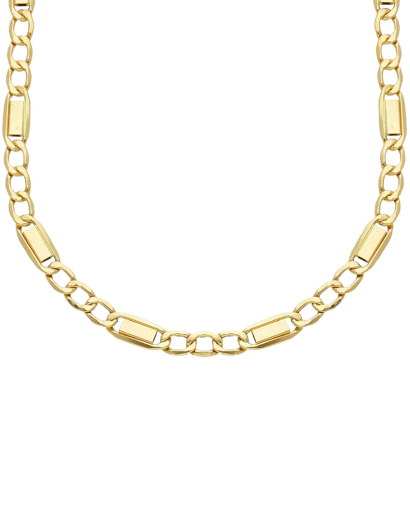 Collana catena da uomo JOY Gioielli Oro in oro giallo 18kt con maglie extrapiatte corte e lunghe VTF080GG50