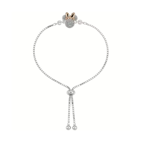 Bracciale regolabile Disney Minnie in ottone argento REGOLABILE
