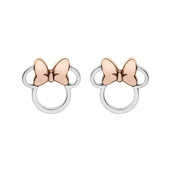 Orecchini lobo Disney Minnie in ottone placcato argento MISURA UNICA