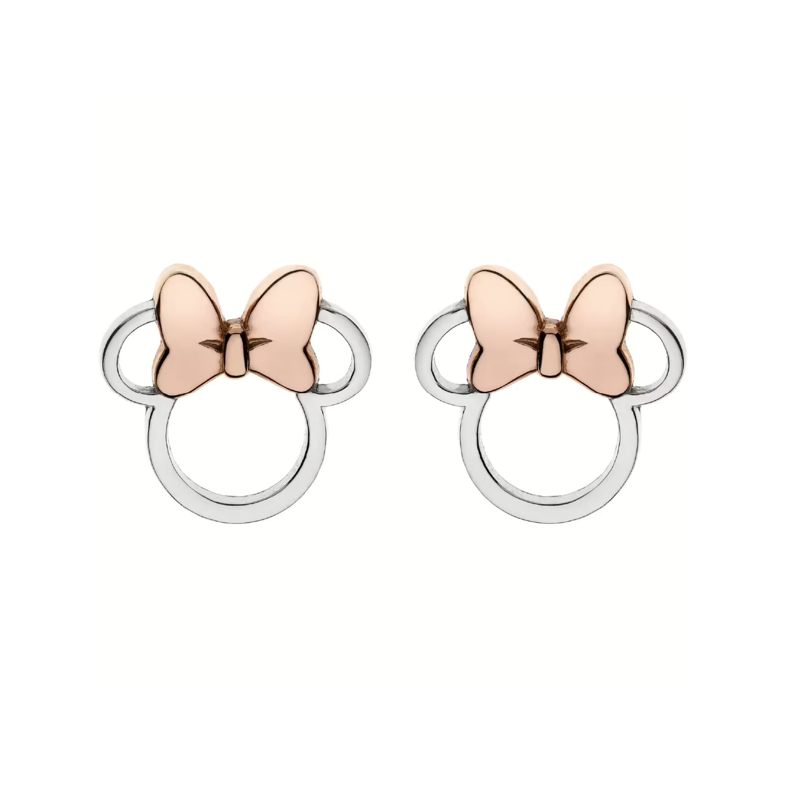 Orecchini lobo Disney Minnie in ottone placcato argento MISURA UNICA
