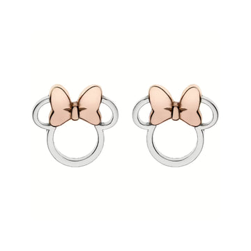 Orecchini lobo Disney Minnie in ottone placcato argento MISURA UNICA