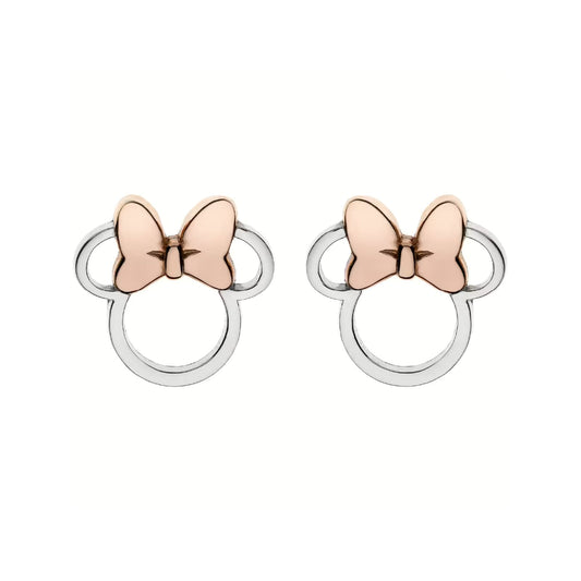 Orecchini lobo Disney Minnie in ottone placcato argento MISURA UNICA