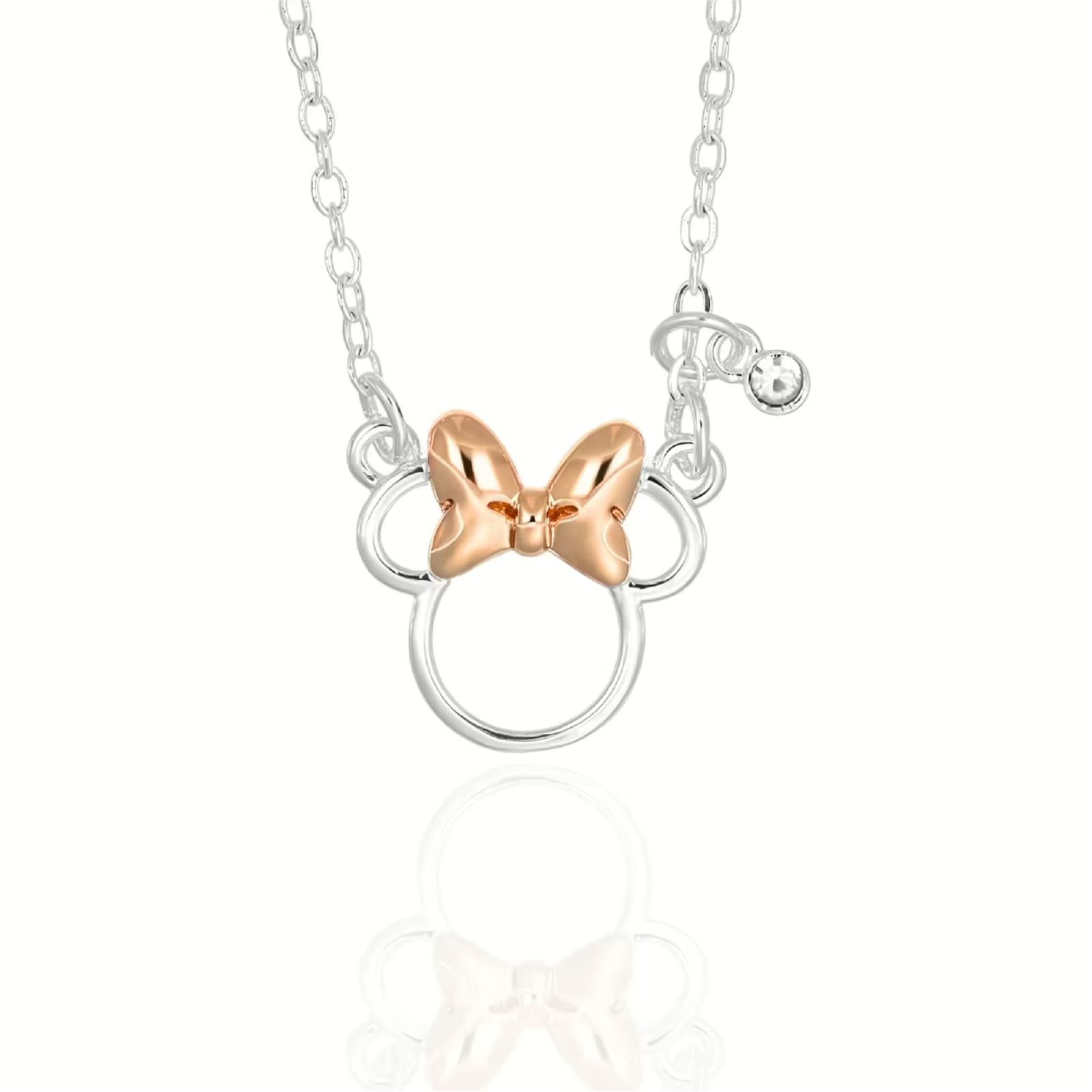 Collana catena Disney Minnie in ottone placcato argento MISURA UNICA