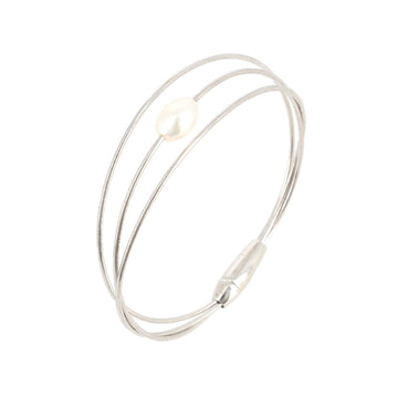 Bracciale donna Pesavento DNA Perla in argento con tre fili e perla barocca WDNAB402-1