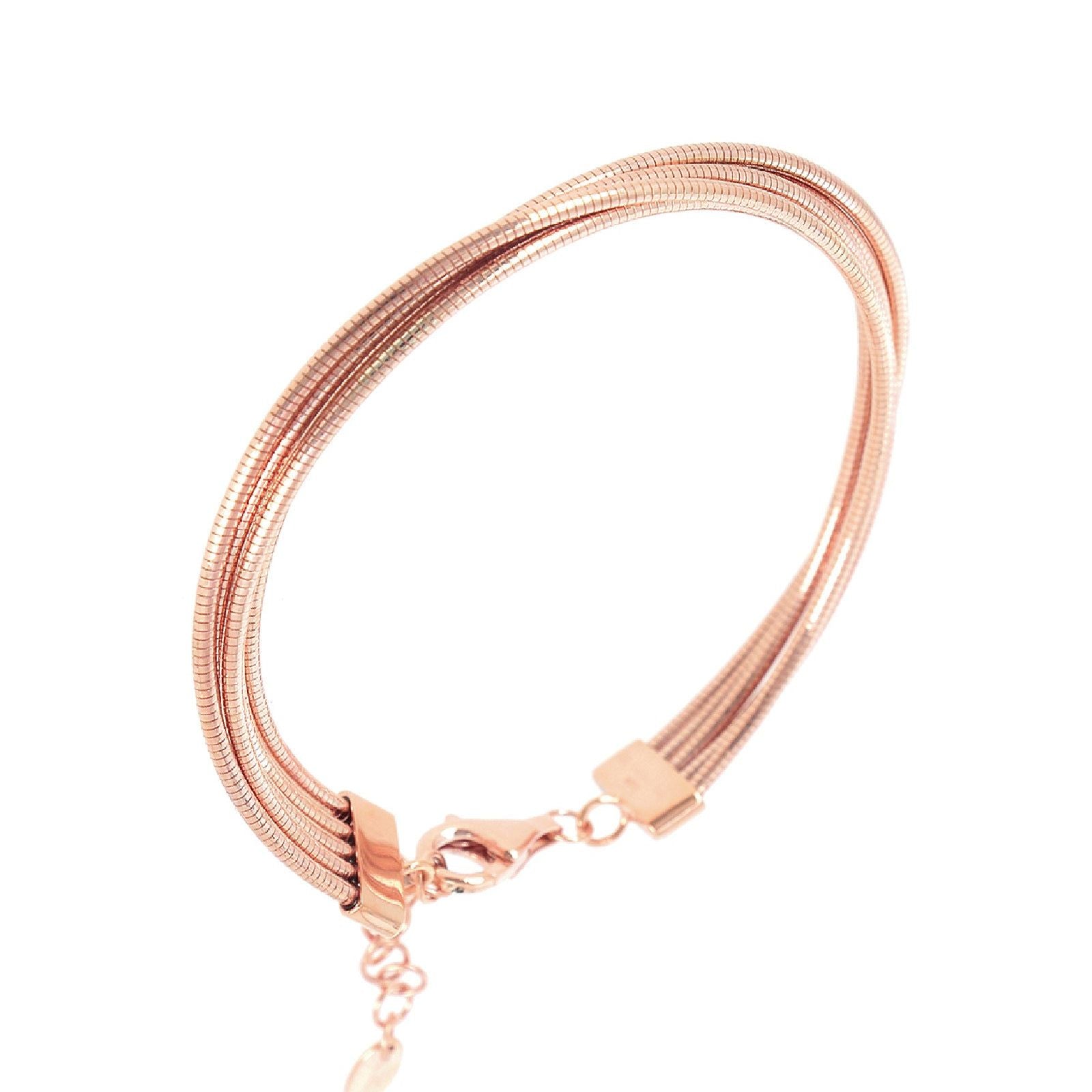 Bracciale donna Pesavento DNA in argento rosé con 5 fili WDNAB571-1