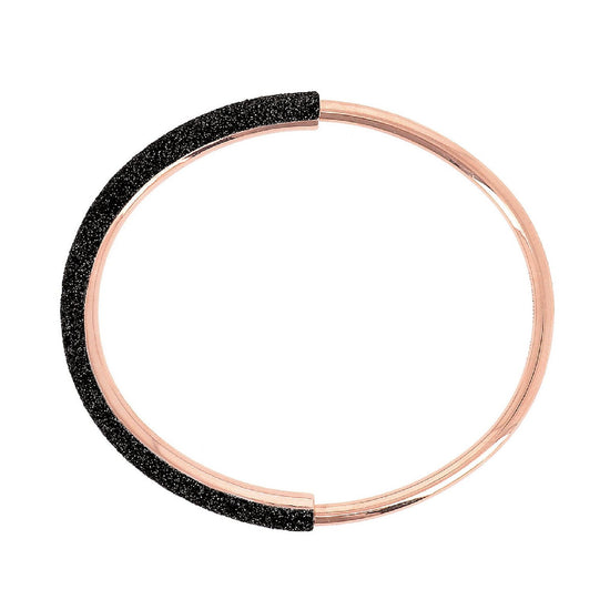 Bracciale rigido donna Pesavento Polvere Di Sogni argento rosé con polvere nera WPLVB1719-1