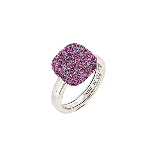 Anello spesso donna Pesavento Colori Del Mondo argento polvere viola Provenza WPSCA122-1