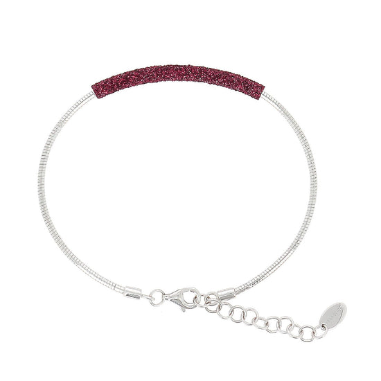 Bracciale donna Pesavento Colori Del Mondo in argento polvere rosso Parigi WPSCB150-1