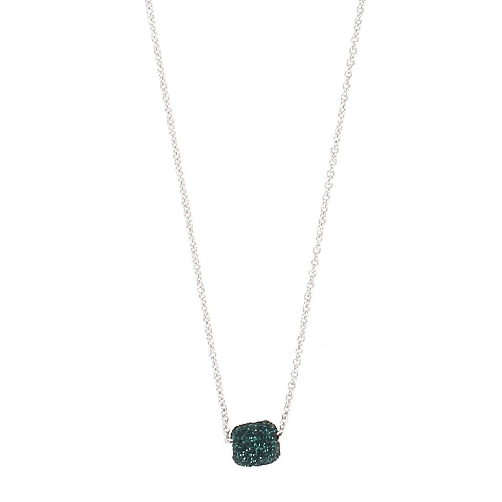 Collana donna Pesavento Colori Del Mondo in argento polvere verde foresta WPSCE052-1