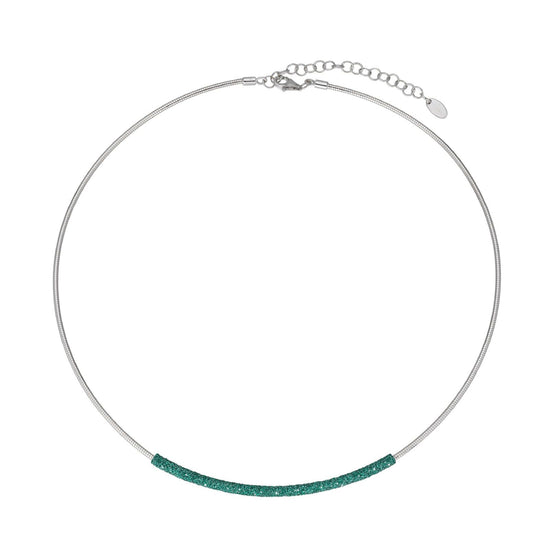 Collana donna Pesavento Colori Del Mondo in argento polvere verde Amazzonia WPSCG003-1