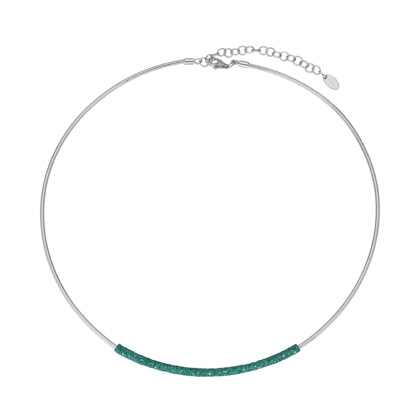 Collana donna Pesavento Colori Del Mondo in argento polvere verde Amazzonia WPSCG003-1