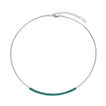 Collana donna Pesavento Colori Del Mondo in argento polvere verde Amazzonia WPSCG003-1