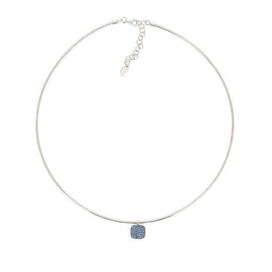 Collana donna Pesavento Colori Del Mondo argento quadrato blu Santorini WPSCG010-1