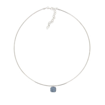 Collana donna Pesavento Colori Del Mondo argento quadrato blu Santorini WPSCG010-1
