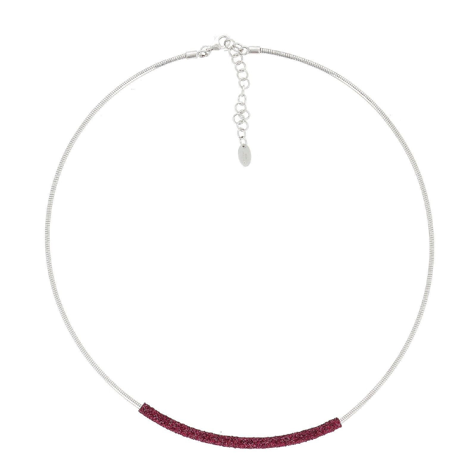 Collana donna Pesavento Colori Del Mondo in argento polvere rosso Parigi WPSCG017-1
