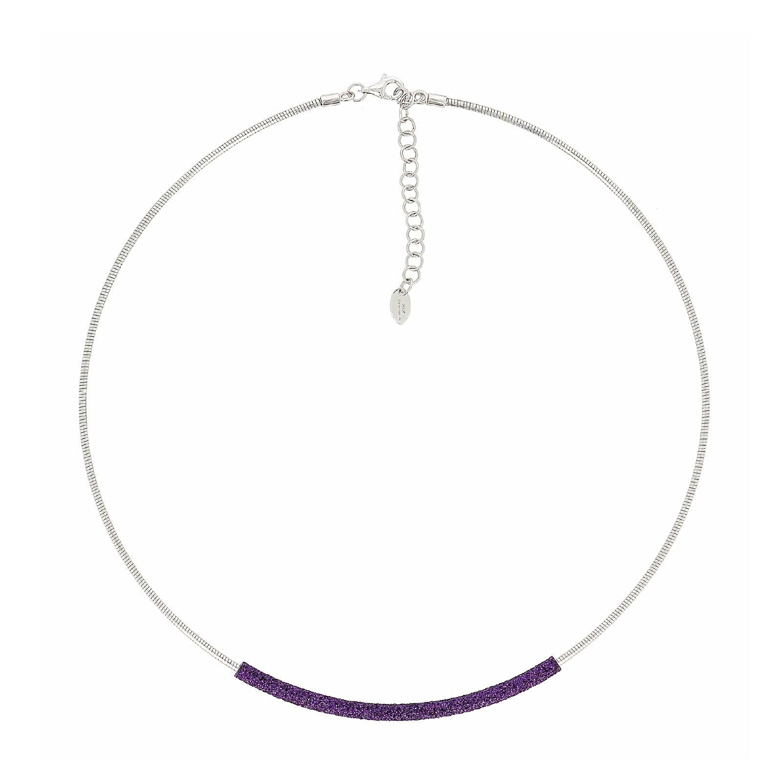 Collana donna Pesavento Colori Del Mondo in argento polvere viola Londra WPSCG019-1