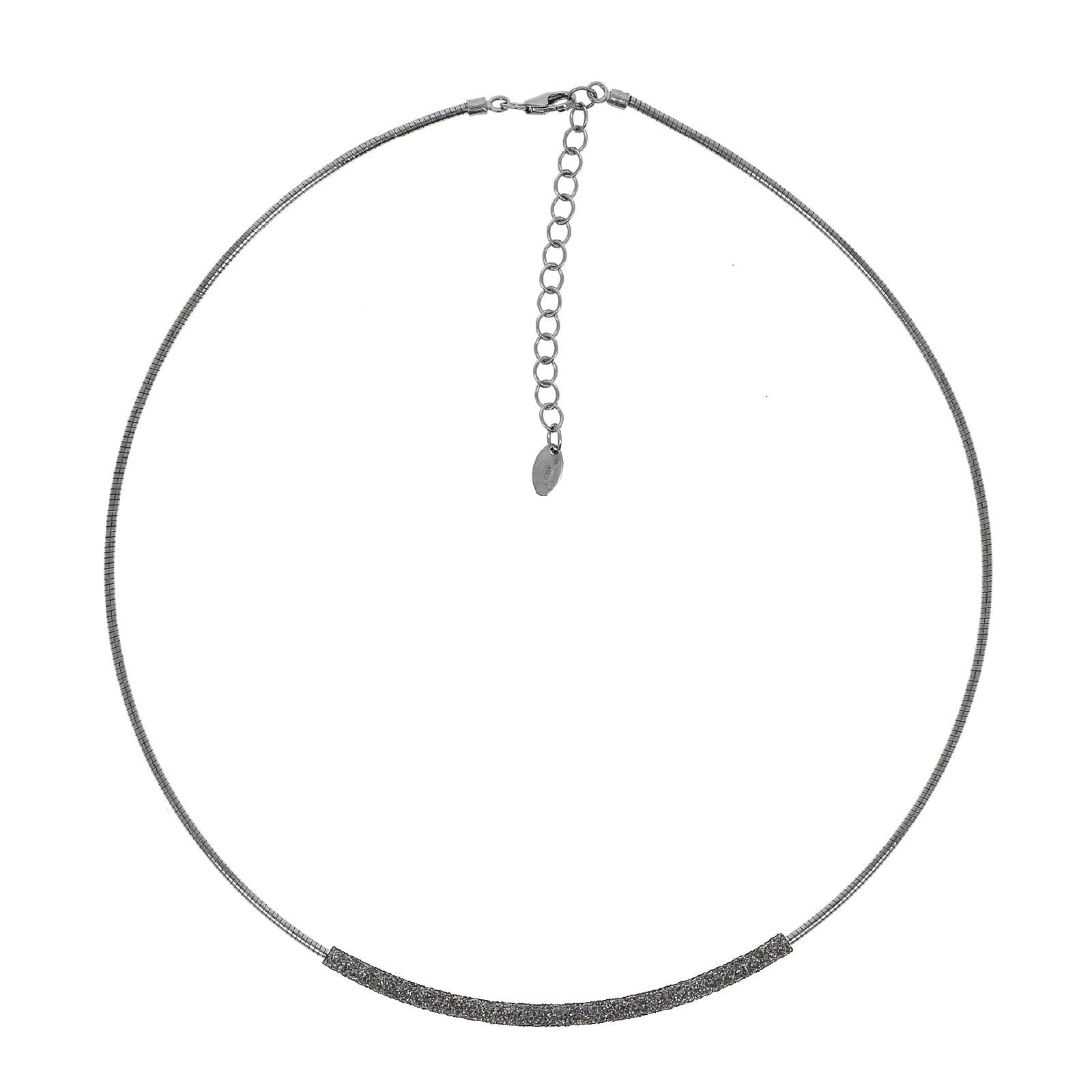 Collana elastico donna Pesavento Polvere Di Sogni in argento con polvere grigia WPSCG022-1
