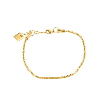 Cavigliera ZAG Bijoux acciaio dorato con catena lavorata
