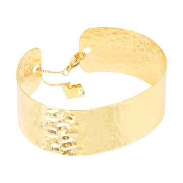 Bracciale semirigido largo ZAG Bijoux acciaio dorato 20 mm Rigido