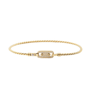 Bracciale rigido da donna ZAG Bijoux in acciaio dorato Rigido
