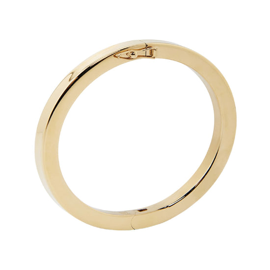 Bracciale bangle liscio ZAG Bijoux acciaio dorato da donna diametro 5,8 cm