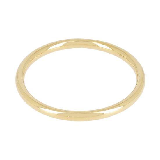 Bracciale rigido liscio ZAG Bijoux donna acciaio dorato 4 mm diametro 6 cm