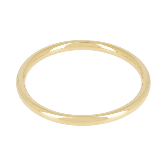 Bracciale rigido liscio ZAG Bijoux donna acciaio dorato 4 mm diametro 6 cm