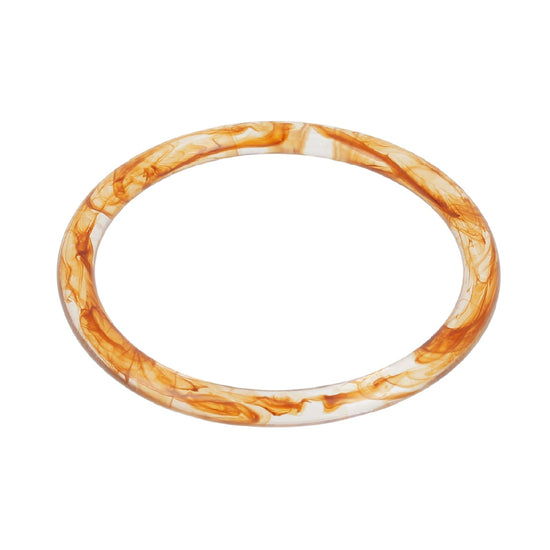 Bracciale rigido ZAG Bijoux in acetato colore arancione diametro 6,3 cm