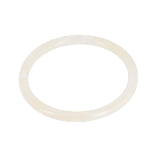 Bracciale rigido ZAG Bijoux donna in acetato colore bianco diametro 6,3 cm